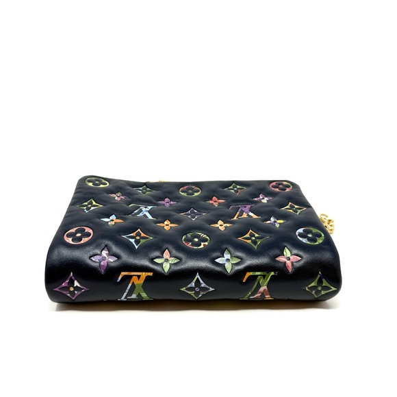 Louis Vuitton LV Garden Pochette Coussin Embossed Multicolor Monogram Navy - Picture 15 of 16